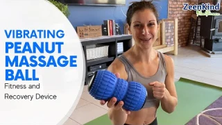 ZeenKind 2in1 Vibrating Peanut Massage Ball with 4 Massaging Modes