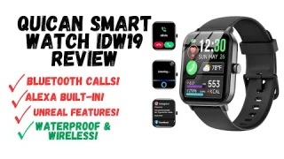 Quican Smart Watch IDW19 Review 🔥 Best Budget Smartwatch with Alexa, Bluetooth Calling & Fitness