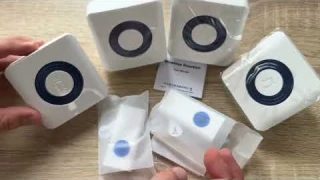 Satisure Wireless Doorbell 4 Receivers, Door Chime Kit, 2 Push Buttons Unboxing and instructions