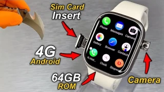 4G Android SmartWatch With Camera & SimCard Insert⚡️S9 4G, 4GB RAM + 64GB ROM (S9 Ultra 2 4G System)