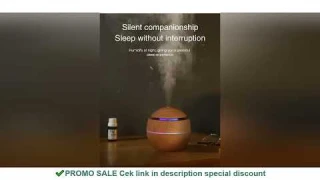 Air Humidifier Ultrasonic USB Aroma Diffuser Wood Grain LED Night Light Electric Essential Oil Diffu