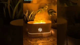 Kinscoter Flame Aroma Diffuser Use process Amazing Fire Led Light For Room Ambient Light Humidifier
