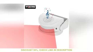 FUERS Wireless Guest Welcome Chime Alarm Door Bell PIR Motion Sensor for Shop Entry Company Security