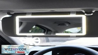 Car Vanity Mirror with LED Lights Touchscreen High Definition Mirror Sun Visor Review