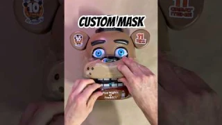 I turned a Freddy toy case into a GOLDEN FREDDY mask! #diy #art #mask #halloween #horror #fnaf