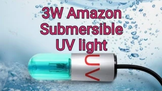 TAISHAN Aquarium Clean Light，3W Mini UV Sanitizer Submersible. Nano reef build.